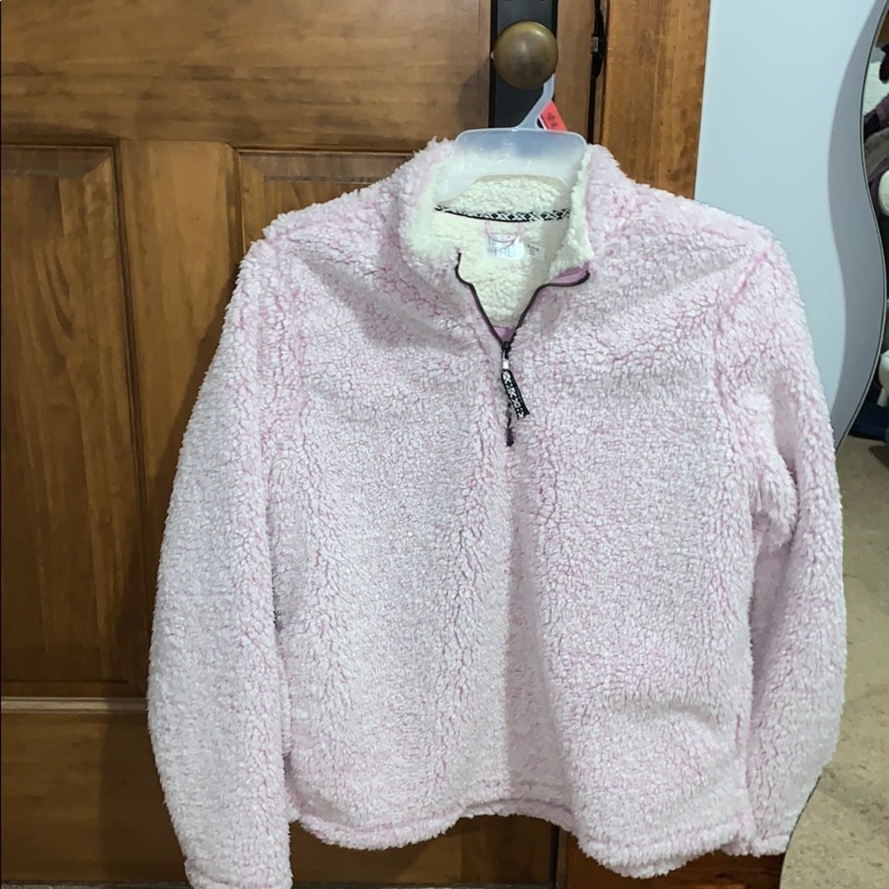 sherpa hoodie never worn